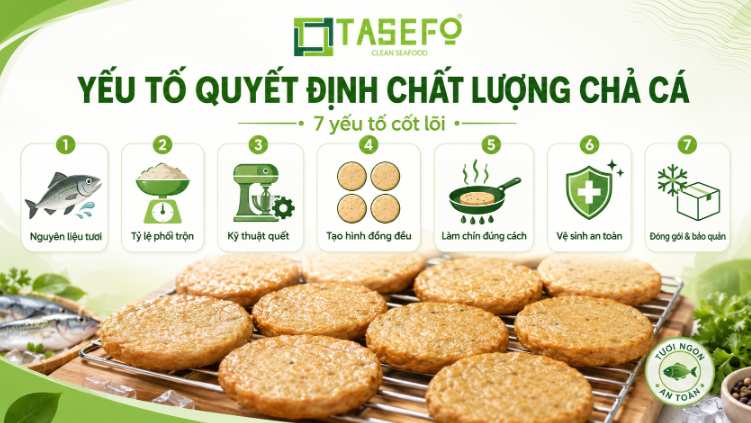 yếu tố quyết định chất lượng của chả cá