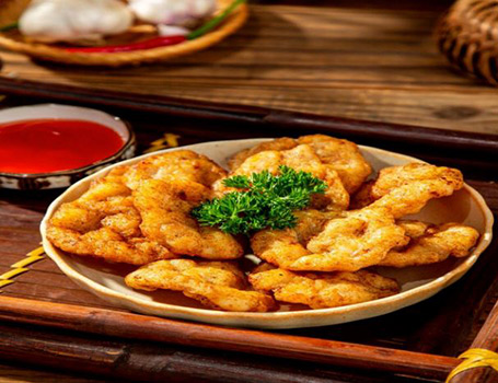 Chả mực nang chấm tương ớt