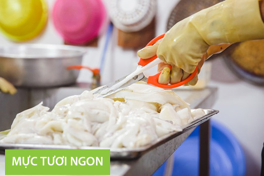 Mực chất lượng tươi ngon